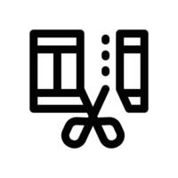 cutting line icon. Clean and minimalist icon for websites and mobile apps. vector