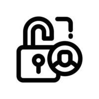 system access line icon. Clean and minimalist icon for websites and mobile apps. vector
