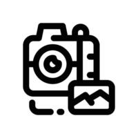 photography line icon. Clean and minimalist icon for websites, mobile apps, presentations, and logos. Fully scalable and customizable for any project. vector