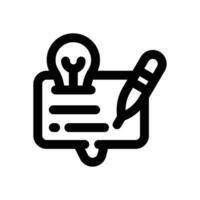 quick tips line icon. Clean and minimalist icon for websites and mobile apps. vector