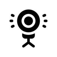 ring light glyph icon. Strong and solid icon for websites and mobile apps. vector