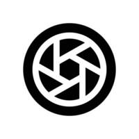shutter camera glyph icon. Strong and solid icon for websites and mobile apps. vector