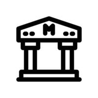museum line icon. Clean and minimalist icon for websites and mobile apps. vector