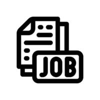 job offer line icon. Clean and minimalist icon for websites, mobile apps, presentations, and logos. Fully scalable and customizable for any project. vector