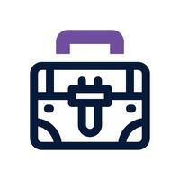 briefcase duotone icon. Sleek and modern icon for websites, mobile apps, marketing materials, and corporate design. Fully scalable and ready to use. vector