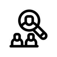 human resource line icon. Clean and minimalist icon for websites and mobile apps. vector