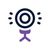 ring light dual tone icon. Sleek and modern icon for websites and mobile apps. vector