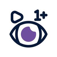 viewers duotone icon. Sleek and modern icon for websites, mobile apps, marketing materials, and corporate design. Fully scalable and ready to use. vector