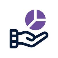 pie chart duotone icon. Sleek and modern icon for websites, mobile apps, marketing materials, and corporate design. Fully scalable and ready to use. vector