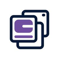 slide show duotone icon. Sleek and modern icon for websites, mobile apps, marketing materials, and corporate design. Fully scalable and ready to use. vector