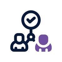 success planning dual tone icon. Sleek and modern icon for websites and mobile apps. vector