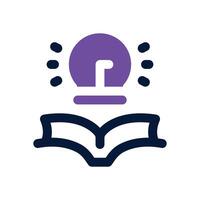 knowladge dual tone icon. Sleek and modern icon for websites and mobile apps. vector