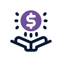 financial literacy duotone icon. Sleek and modern icon for websites, mobile apps, marketing materials, and corporate design. Fully scalable and ready to use. vector