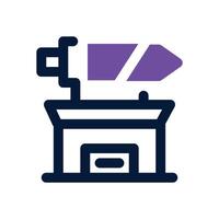 sword shop dual tone icon. Sleek and modern icon for websites and mobile apps. vector