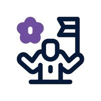 success dual tone icon. Sleek and modern icon for websites and mobile apps. vector