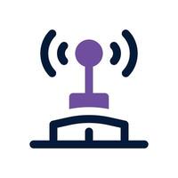 wifi hotspot dual tone icon. Sleek and modern icon for websites and mobile apps. vector