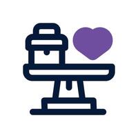 work life balance dual tone icon. Sleek and modern icon for websites and mobile apps. vector