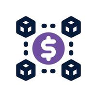 blockchain duotone icon. Sleek and modern icon for websites, mobile apps, marketing materials, and corporate design. Fully scalable and ready to use. vector