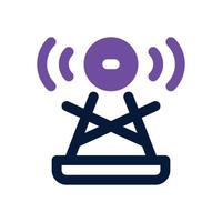 broadcast duotone icon. Sleek and modern icon for websites, mobile apps, marketing materials, and corporate design. Fully scalable and ready to use. vector