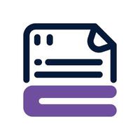 blanket dual tone icon. Sleek and modern icon for websites and mobile apps. vector