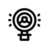 job seeker line icon. Clean and minimalist icon for websites and mobile apps. vector