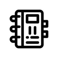 note book line icon. Clean and minimalist icon for websites and mobile apps. vector