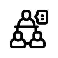 briefing line icon. Clean and minimalist icon for websites and mobile apps. vector