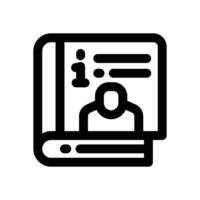 user guide line icon. Clean and minimalist icon for websites and mobile apps. vector