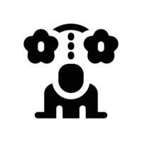 experience glyph icon. Strong and solid icon for websites and mobile apps. vector