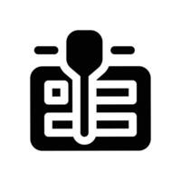 project timeline glyph icon. Strong and solid icon for websites and mobile apps. vector