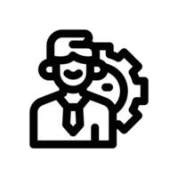 staff line icon. Clean and minimalist icon for websites and mobile apps. vector