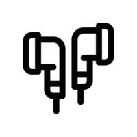 earbud line icon. Clean and minimalist icon for websites and mobile apps. vector