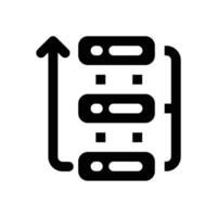 workflow glyph icon. Strong and solid icon for websites and mobile apps. vector