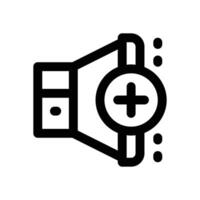 volume up line icon. Clean and minimalist icon for websites and mobile apps. vector