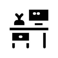 workspace glyph icon. Strong and solid icon for websites and mobile apps. vector