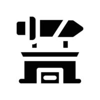 sword shop glyph icon. Strong and solid icon for websites and mobile apps. vector