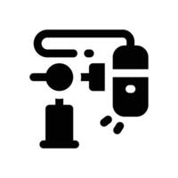 boom microphone glyph icon. Strong and solid icon for websites and mobile apps. vector