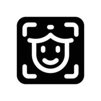 close up glyph icon. Strong and solid icon for websites and mobile apps. vector