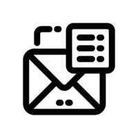 mailing list line icon. Clean and minimalist icon for websites, mobile apps, presentations, and logos. Fully scalable and customizable for any project. vector
