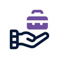 job duotone icon. Sleek and modern icon for websites, mobile apps, marketing materials, and corporate design. Fully scalable and ready to use. vector