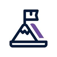 goal duotone icon. Sleek and modern icon for websites, mobile apps, marketing materials, and corporate design. Fully scalable and ready to use. vector