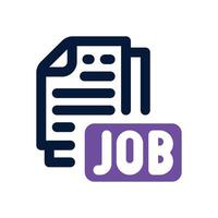 job offer duotone icon. Sleek and modern icon for websites, mobile apps, marketing materials, and corporate design. Fully scalable and ready to use. vector