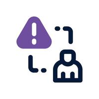 risk duotone icon. Sleek and modern icon for websites, mobile apps, marketing materials, and corporate design. Fully scalable and ready to use. vector