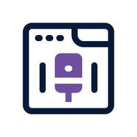 podcast platform duotone icon. Sleek and modern icon for websites, mobile apps, marketing materials, and corporate design. Fully scalable and ready to use. vector