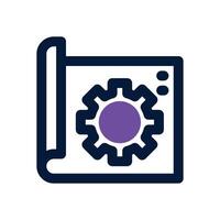 project duotone icon. Sleek and modern icon for websites, mobile apps, marketing materials, and corporate design. Fully scalable and ready to use. vector