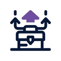 career choice dual tone icon. Sleek and modern icon for websites and mobile apps. vector