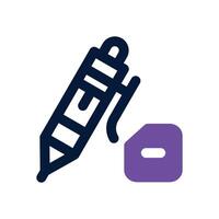 pen duotone icon. Sleek and modern icon for websites, mobile apps, marketing materials, and corporate design. Fully scalable and ready to use. vector