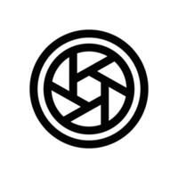 shutter camera line icon. Clean and minimalist icon for websites and mobile apps. vector