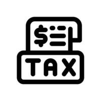 tax report line icon. Clean and minimalist icon for websites and mobile apps. vector