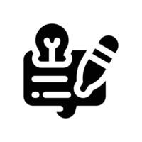 quick tips glyph icon. Strong and solid icon for websites and mobile apps. vector